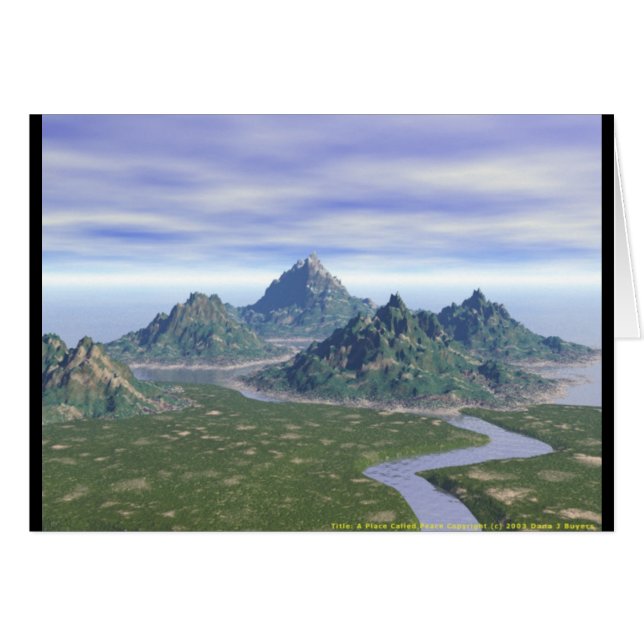 Cartão Um lugar chamou Paz (Frente Horizontal)