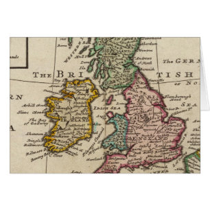 Cartão Um mapa geral da Grã-Bretanha e da Irlanda do Exce