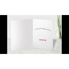 Cartão Um Milagre Aconteceu Na DATA PERSONALIZADA AA na M