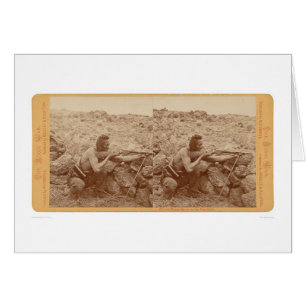 Cartão Um Modoc bravo no Warpath (1172)