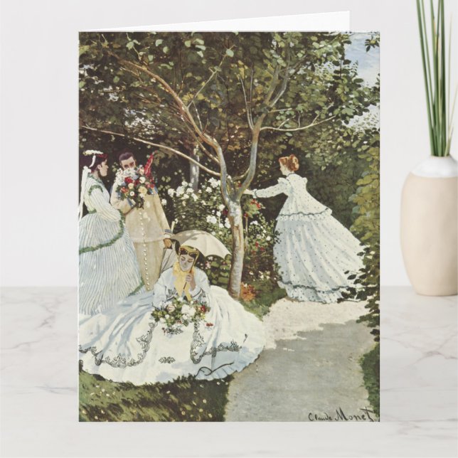 Cartão Um Moinho de Vento em Zaandam Claude Monet      (Frente)