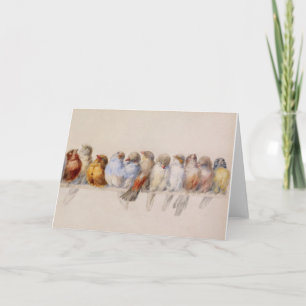 Cartão Um monte de aves Hector Giacomelli 1880