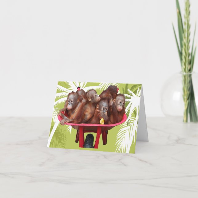 Cartão Um monte de Obrigados Obrigado (Frente)