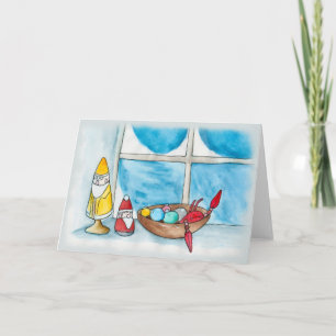 Cartão Um Natal de Nova Inglaterra