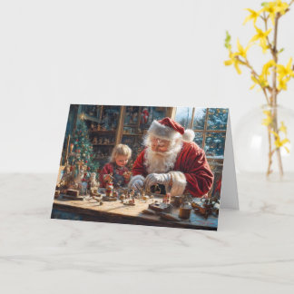 Cartão Um Natal de Workshop Mágico