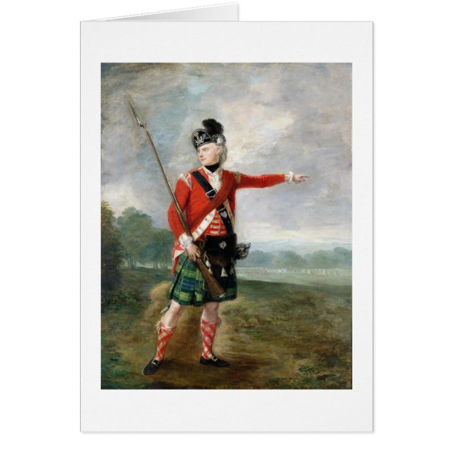 Cartão Um oficial da empresa clara do 73rd Highla (Frente)