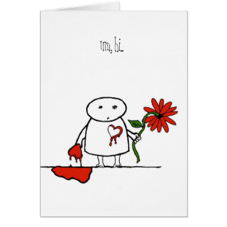 Cartão um, olá!… você sabe o coração de i você, direito?