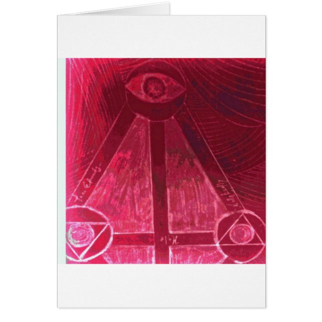 Cartão um olho que olha o (Frente)