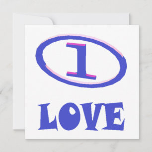 Cartão Um padrão de arte de amor tom azul roxo