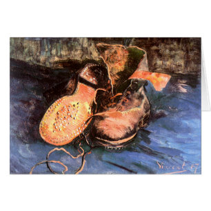 Cartão Um par de sapatos, Vincent van Gogh