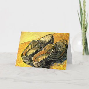 Cartão Um Par de Tamancos de Couro por Vincent van Gogh