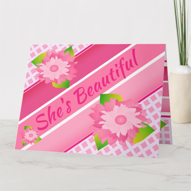 Cartão Um Parabéns novo bebê (Frente)