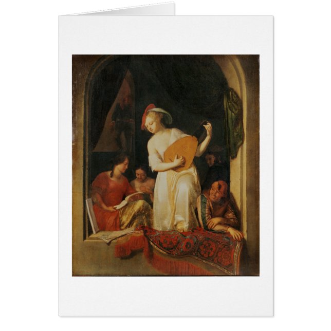 Cartão Um partido musical, 1681 (Frente)