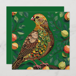 Cartão Um Partucho Em Um Estilo De Estêncil De Recorte De