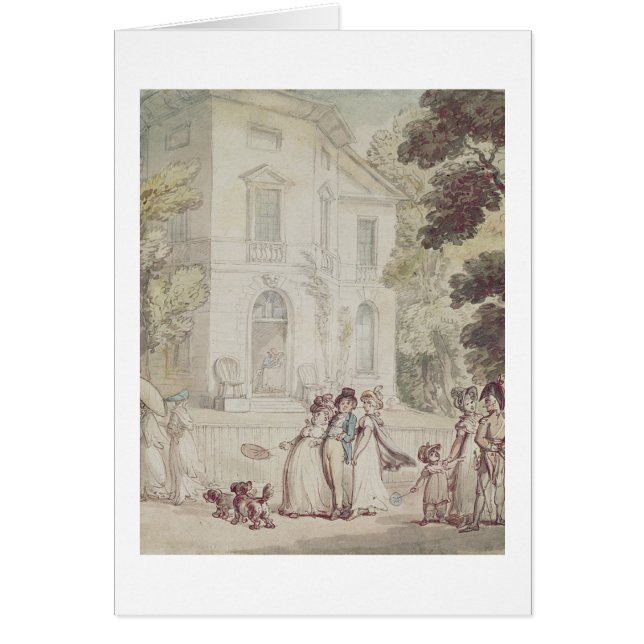 Cartão Um passeio um domingo à tarde (Frente)