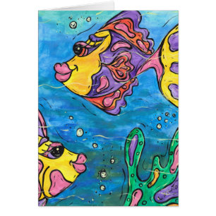 Cartão Um peixe dois peixes