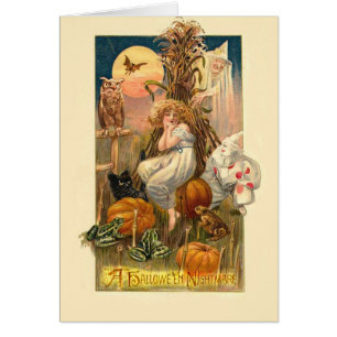 Cartão Um pesadelo de Hallowe'en