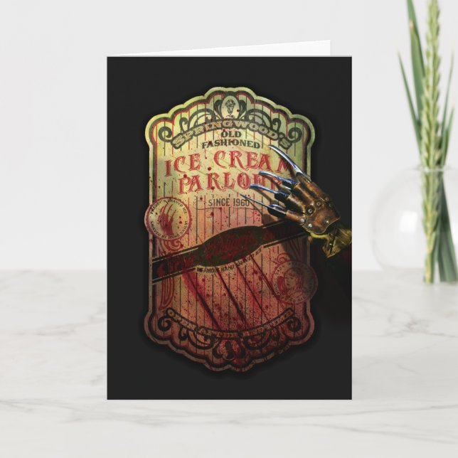 Cartão Um Pesadelo na Rua Elm | Sorveteria de Springwood (Frente)