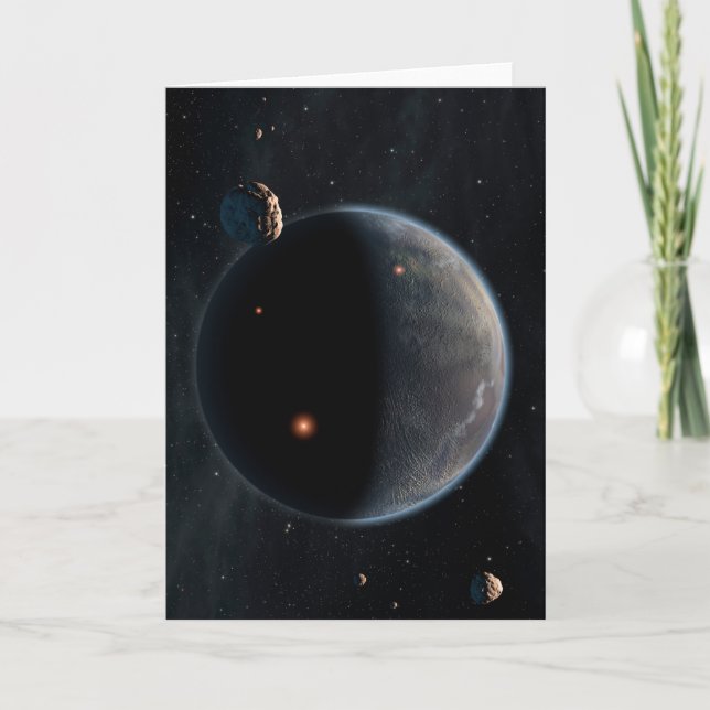 Cartão Um Planeta Semelhante À Terra Rico Em Carbono E Se (Frente)