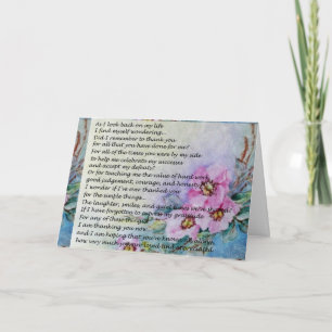 Cartão Um poema do dia das mães