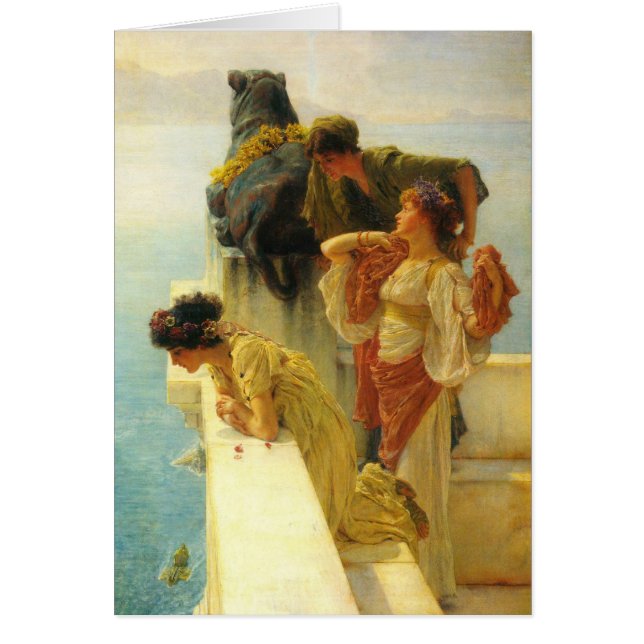 Cartão Um Ponto de Observação de Sir Lawrence Alma-Tadema (Frente)