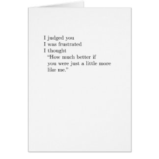 Cartão "um pouco de mais "