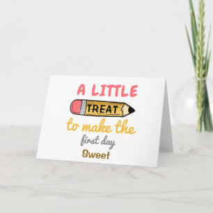 Cartão um pouco engraçado de volta para o estudante