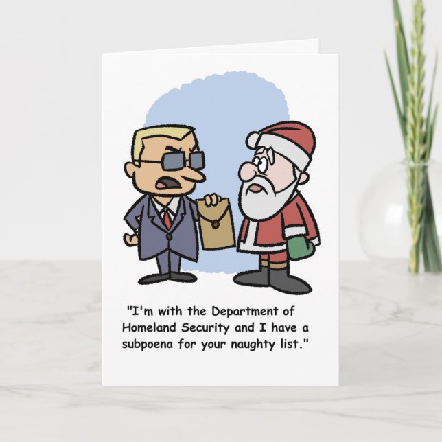 Cartão Um Presente para o Papai Noel (Frente)