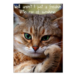 Cartão Um raio de Freakin de luz do sol