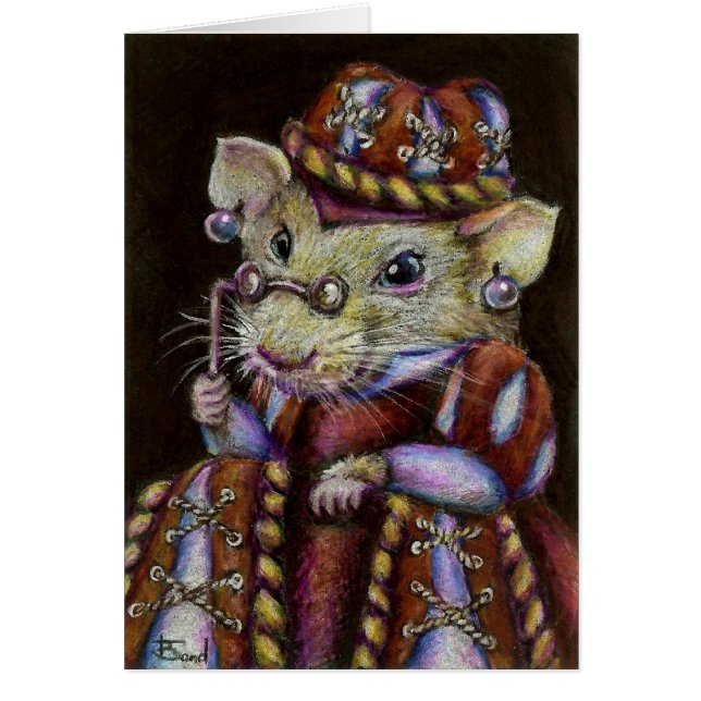 Cartão Um rato muito respeitável (Frente)