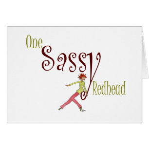 Cartão Um Redhead Sassy