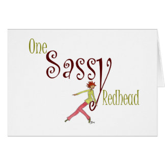Cartão Um Redhead Sassy