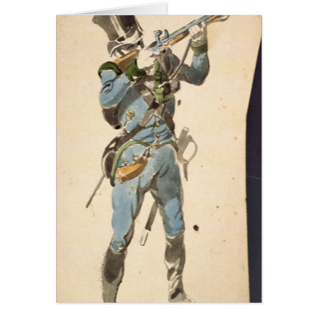 Cartão Um Rifleman dos Jaegers austríacos (Frente)