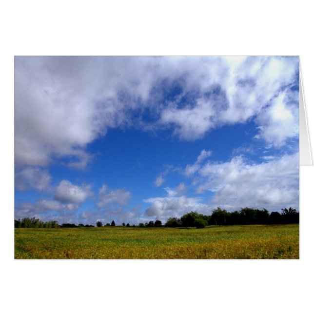 Cartão Um Sábado Sunny No País #1 (Frente Horizontal)