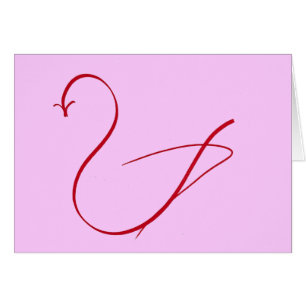 Cartão Um simples Swan