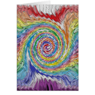 Cartão Um Splatter Colorido