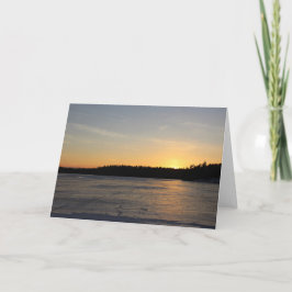 Cartão Um Sunset Congelado