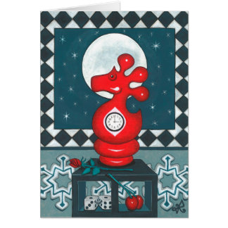 Cartão Um suporte do cavaleiro