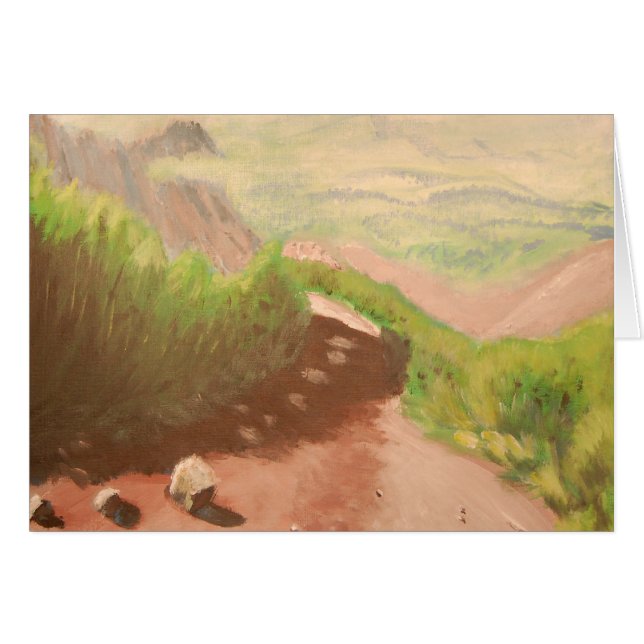 Cartão Um trajeto em Mt.Diablo (Frente Horizontal)