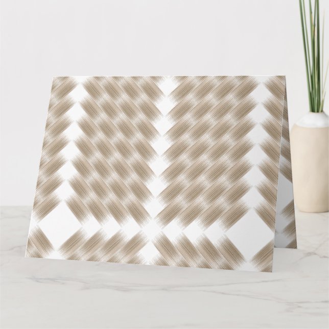 Cartão Um triângulo equilátero branco centrado numa planí (Frente)