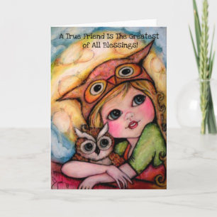 Cartão Um verdadeiro amigo é o maior de todas as bençãos!
