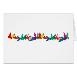 Cartão Um vôo de rico colorido