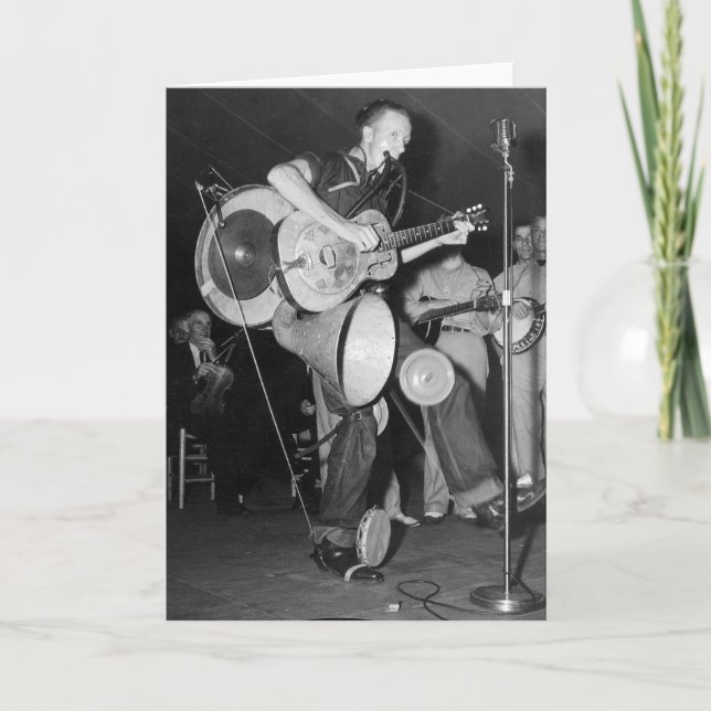 Cartão Uma banda do homem, 1938 (Frente)