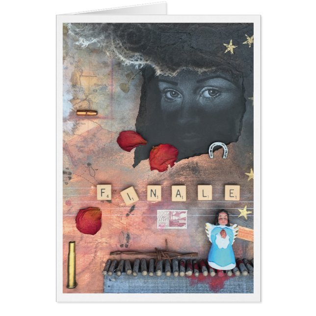 Cartão Uma bela imagem a ser quebrada (Frente)