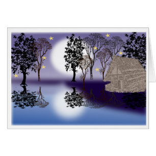 Cartão Uma bela paisagem,