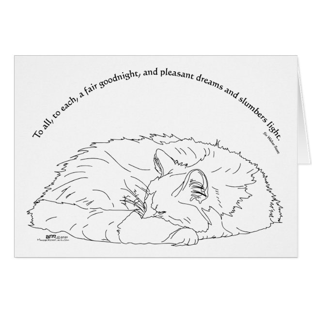 Cartão Uma Boa Boa Boa Noite (Frente Horizontal)