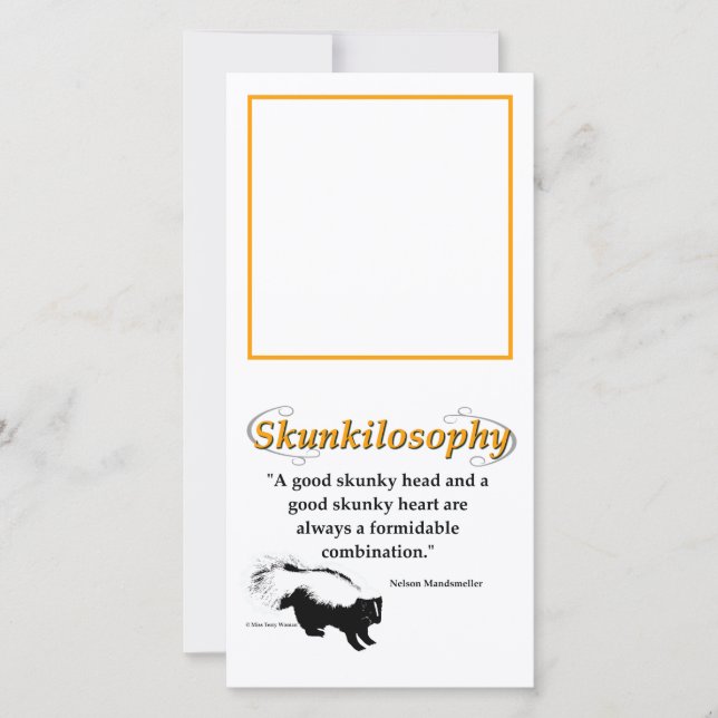 Cartão Uma boa cabeça desajeitada e um bom coração desfei (Frente)