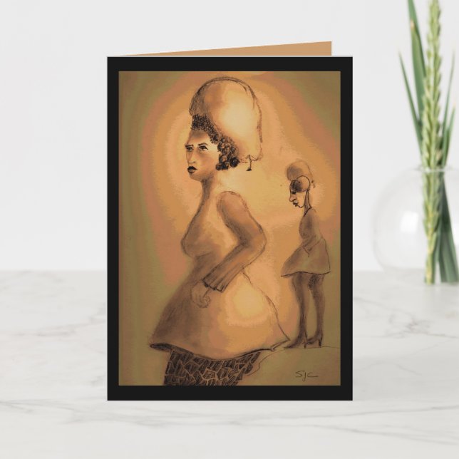 Cartão Uma Cabeça de Pera (Frente)