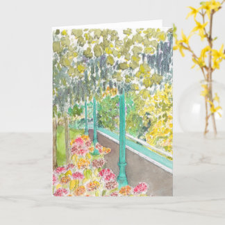 Cartão Uma caminhada no parque