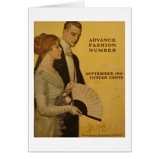 Cartão Uma capa de revista do vintage, Sept 1911
